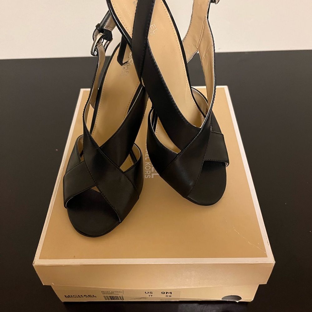 Michael Kors Black Slingback with High Heel